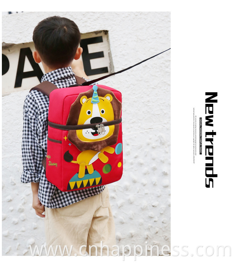 Kindergarten Schoolbag Children's Anti-lost Cartoon Creative DIY Stereo School Backpack Boy Girl 3D Cartoon Baby Backpack Cute